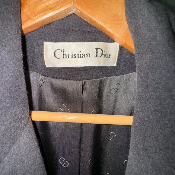 Christian Dior Wool/Angora Authentic Gray Coat - Picture 1 of 4